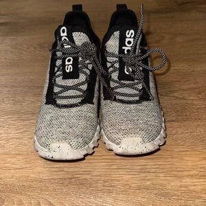 Adidas Kids Black and White Sneakers